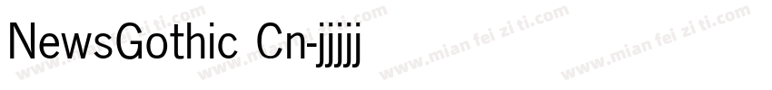 NewsGothic Cn字体转换